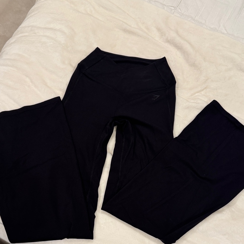 Gymshark Black Wide Leg/Flare Leggings